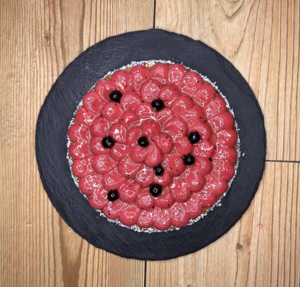 tarte cassis coco malusyka patisserie